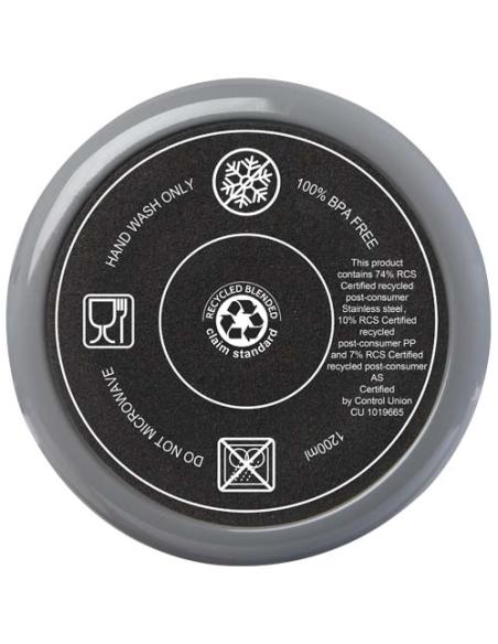 Vaso térmico con pajita de 1200 ml con certificado RCS N28108001