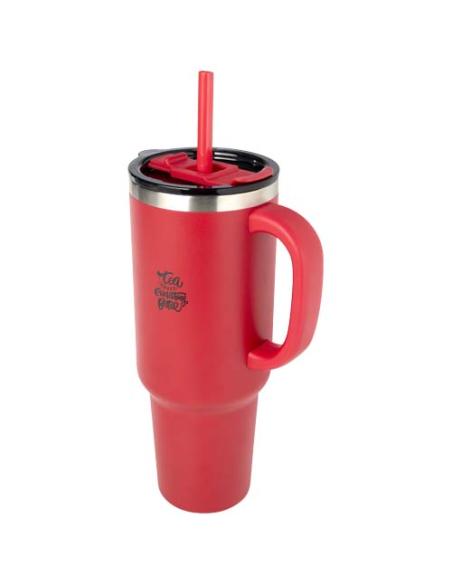 Vaso de cobre de 1200 ml con doble pared, pajita, aislamiento y certificado RCS N12208001