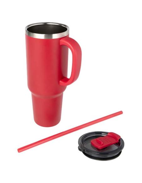 Vaso de cobre de 1200 ml con doble pared, pajita, aislamiento y certificado RCS N12208001