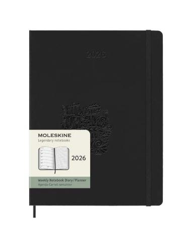 Agenda semanal XL de 12 meses con tapa dura N09059701