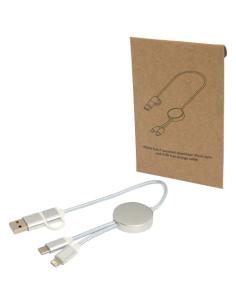 Cable 5 en 1 de aluminio y plástico reciclado de 30 cm para sincronización de datos y carga rápida de 27 W N12424421