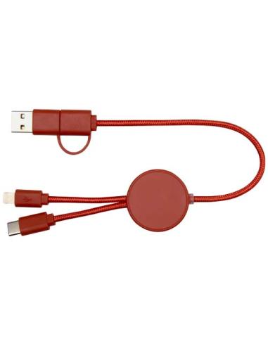 Cable 5 en 1 de plástico reciclado de 30 cm para sincronización de datos y carga rápida de 27 W N23724421