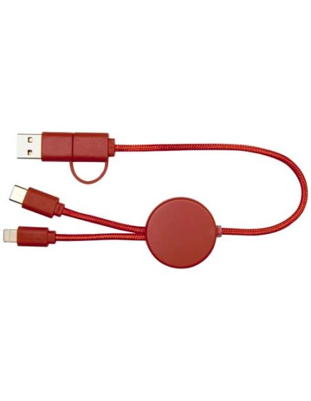 Cable 5 en 1 de plástico reciclado de 30 cm para sincronización de datos y carga rápida de 27 W N23724421