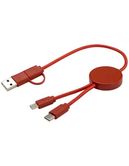 Cable 5 en 1 de plástico reciclado de 30 cm para sincronización de datos y carga rápida de 27 W N23724421