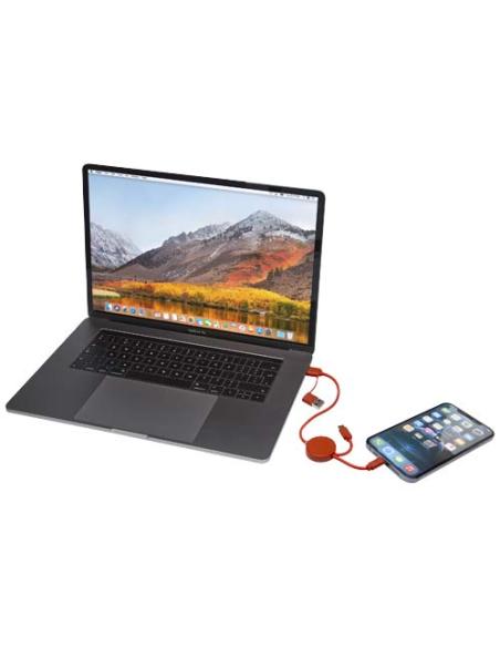 Cable 5 en 1 de plástico reciclado de 30 cm para sincronización de datos y carga rápida de 27 W N23724421