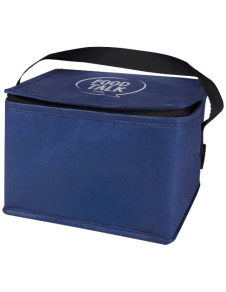 Bolsa isotérmica para 6 latas no tejida de material reciclado GRS de 4 l N35280031