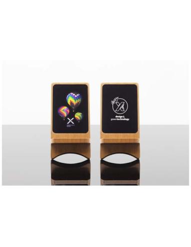 Cargador inalámbrico de madera de 15 W luminoso N17260XP2