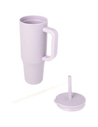 Vaso con aislamiento de 900 ml con certificado RCS y pajita de silicona N53768001