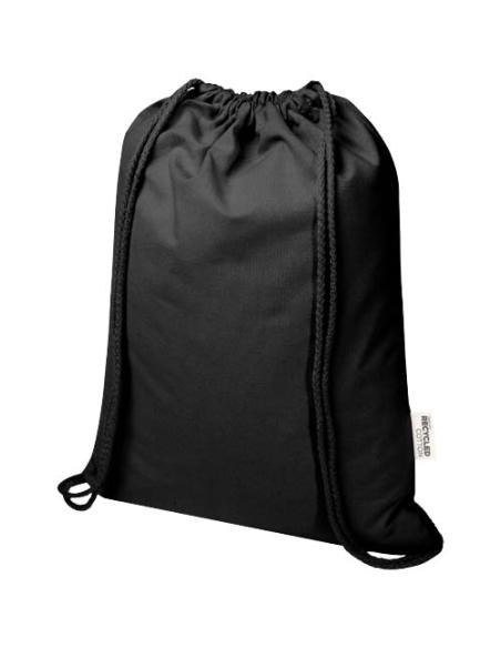 Bolsa de 5 L con cordón de algodón reciclado de 140 g/m² con certificado GRS N09167021