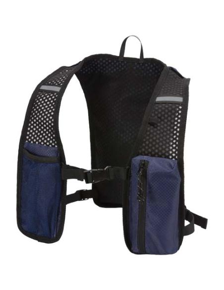 Chaleco de running de material reciclado con certificado GRS y mochila de hidratación de 5 L N55890031