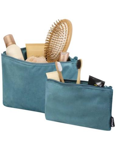 Set de neceseres de terciopelo reciclado con certificado GRS N46967021