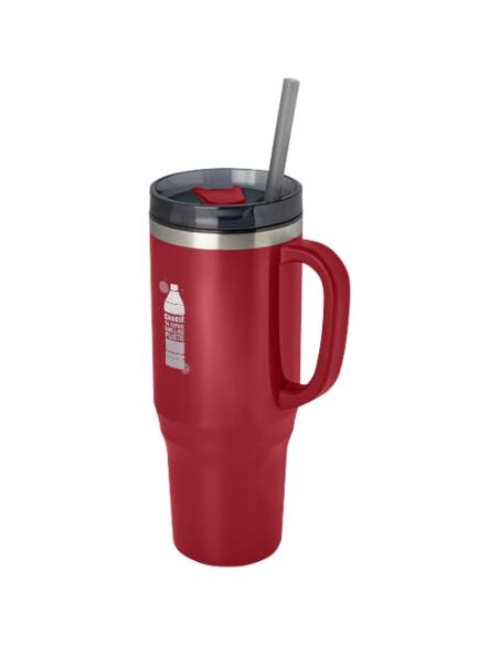 Vaso térmico con pajita de 1200 ml con certificado RCS N12108001