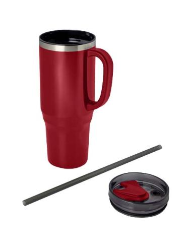 Vaso térmico con pajita de 1200 ml con certificado RCS N12108001