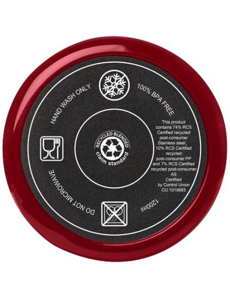 Vaso térmico con pajita de 1200 ml con certificado RCS N12108001