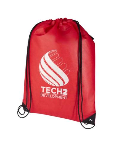 Bolsa de tela sin tejer de material reciclado GRS con cordón de 5 l N12080031