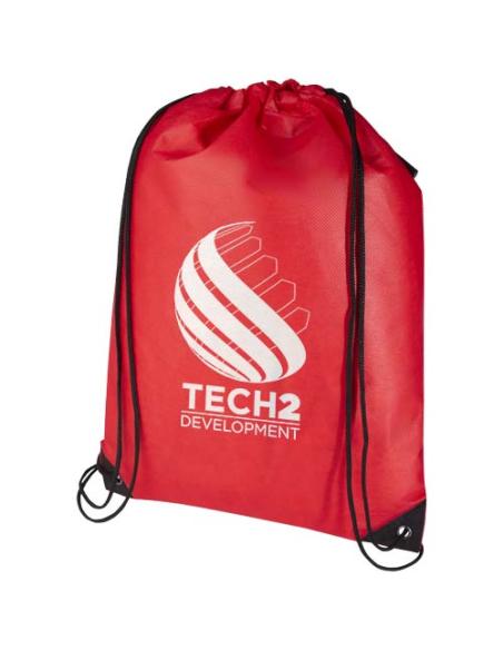 Bolsa de tela sin tejer de material reciclado GRS con cordón de 5 l N12080031