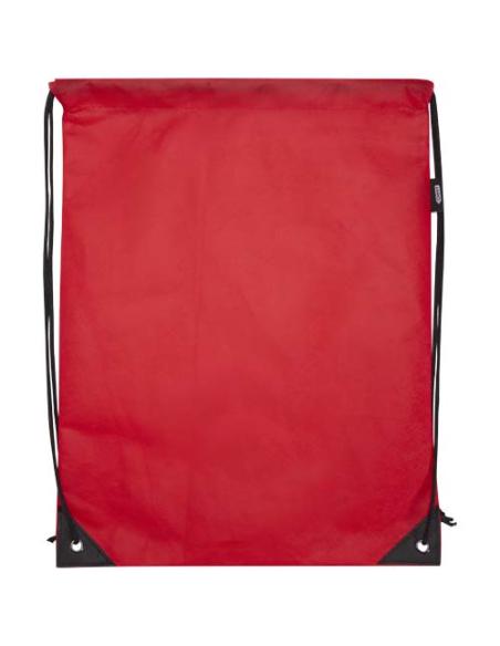 Bolsa de tela sin tejer de material reciclado GRS con cordón de 5 l N12080031