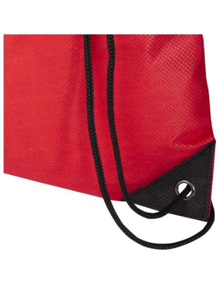 Bolsa de tela sin tejer de material reciclado GRS con cordón de 5 l N12080031