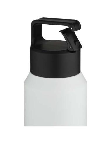 Botella de 600 ml con aislamiento al vacío de cobre en acero inoxidable reciclado con certificado RCS (segura para carbonatar) N