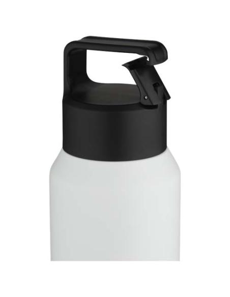 Botella de 600 ml con aislamiento al vacío de cobre en acero inoxidable reciclado con certificado RCS (segura para carbonatar) N