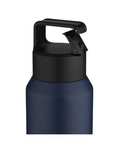 Botella de 600 ml con aislamiento al vacío de cobre en acero inoxidable reciclado con certificado RCS (segura para carbonatar) N