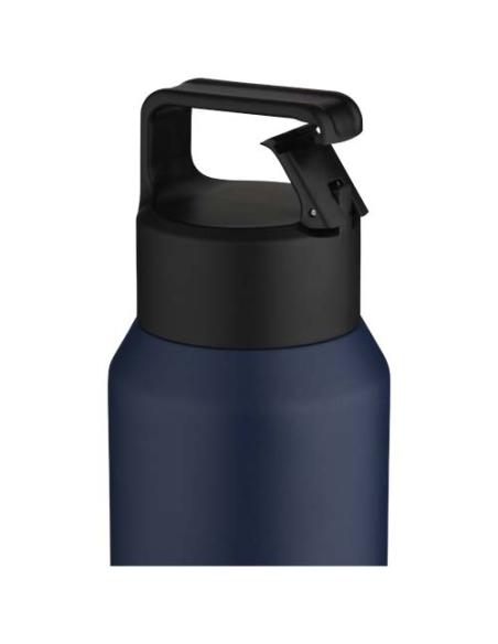 Botella de 600 ml con aislamiento al vacío de cobre en acero inoxidable reciclado con certificado RCS (segura para carbonatar) N