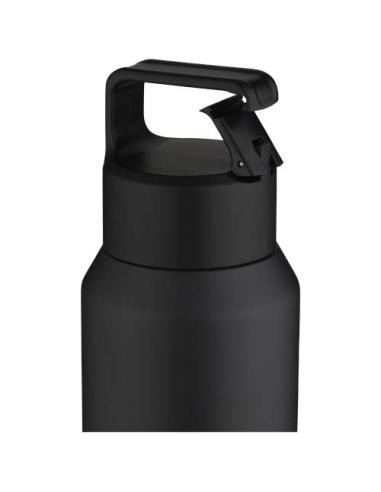 Botella de 600 ml con aislamiento al vacío de cobre en acero inoxidable reciclado con certificado RCS (segura para carbonatar) N