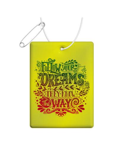 Colgante de PVC reflectante rectangular grande H-12 N31801RP1