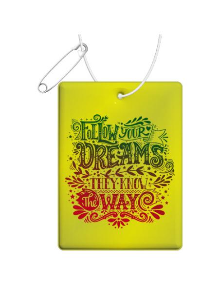 Colgante de PVC reflectante rectangular grande H-12 N31801RP1