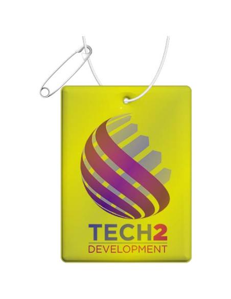 Colgante rectangular ligero de PVC reflectante, tamaño grande N31531RP1