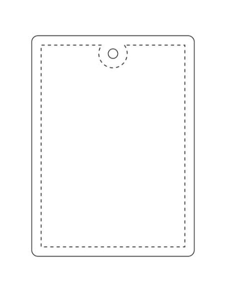Colgante rectangular ligero de PVC reflectante, tamaño grande N31531RP1
