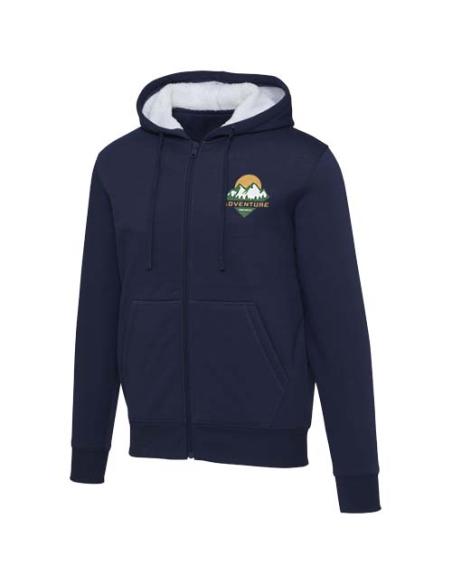 Sudadera sherpa con cremallera completa y capucha N05570593