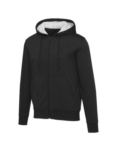 Sudadera sherpa con cremallera completa y capucha N00970593