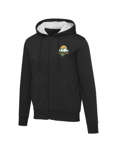 Sudadera sherpa con cremallera completa y capucha N00970593