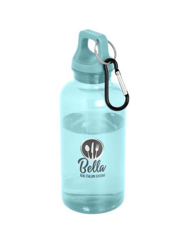 Bidón de 400 ml de plástico reciclado con mosquetón y certificación RCS N15877001