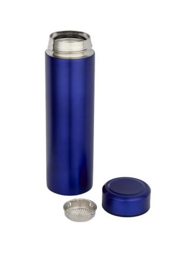Termo de acero inoxidable de doble pared de 450 ml con colador de té N25628001