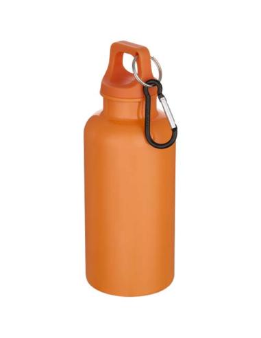 Botella de 400 ml de color liso de plástico reciclado con certificado RCS y mosquetón N13368001