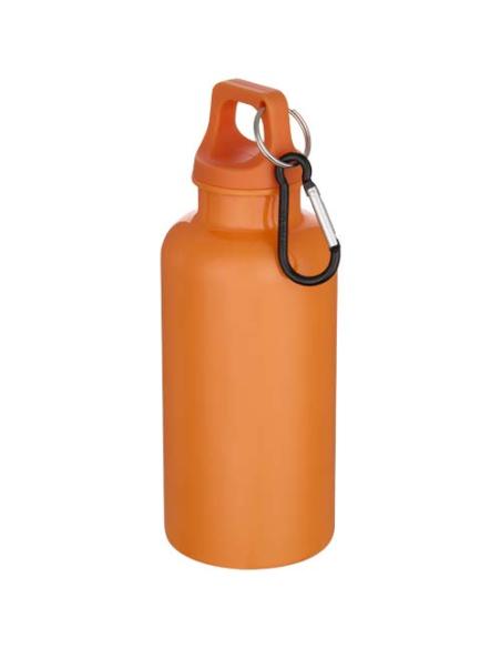 Botella de 400 ml de color liso de plástico reciclado con certificado RCS y mosquetón N13368001