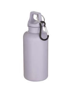 Botella de 400 ml de color liso de plástico reciclado con certificado RCS y mosquetón N10368001