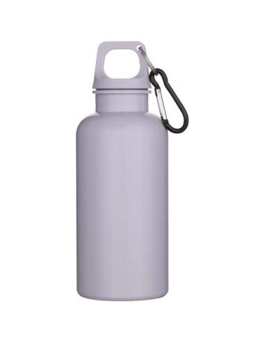 Botella de 400 ml de color liso de plástico reciclado con certificado RCS y mosquetón N53368001