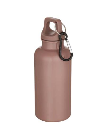 Botella de 400 ml de color liso de plástico reciclado con certificado RCS y mosquetón N04368001