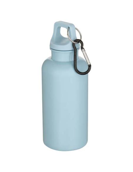 Botella de 400 ml de color liso de plástico reciclado con certificado RCS y mosquetón N25368001