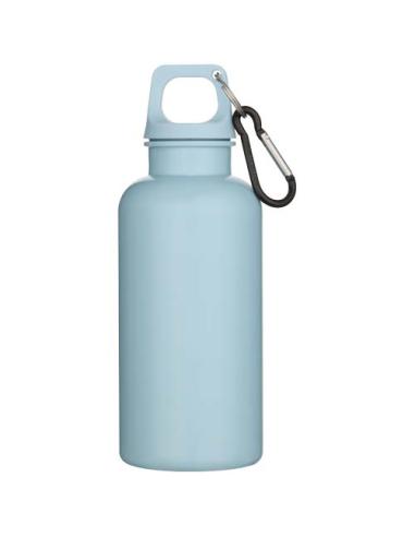 Botella de 400 ml de color liso de plástico reciclado con certificado RCS y mosquetón N25368001