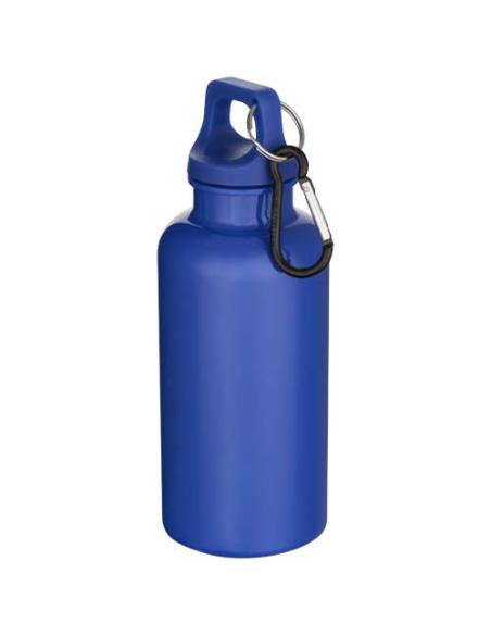 Botella de 400 ml de color liso de plástico reciclado con certificado RCS y mosquetón N35368001