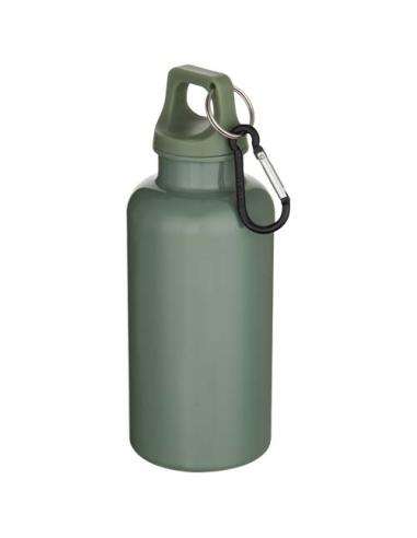 Botella de 400 ml de color liso de plástico reciclado con certificado RCS y mosquetón N26368001