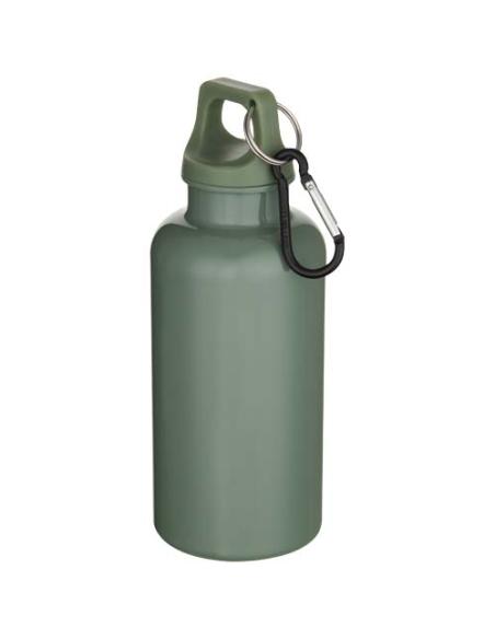 Botella de 400 ml de color liso de plástico reciclado con certificado RCS y mosquetón N26368001