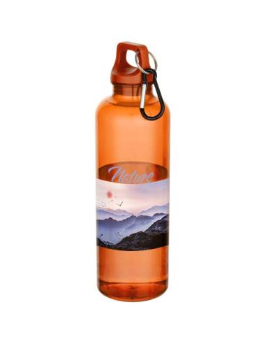 Bidón de 750 ml de plástico reciclado con certificado RCS y mosquetón N13778001