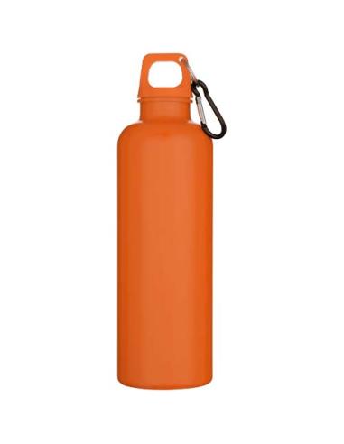 Botella de 750 ml con mosquetón en color liso de plástico reciclado con certificado RCS N13878001