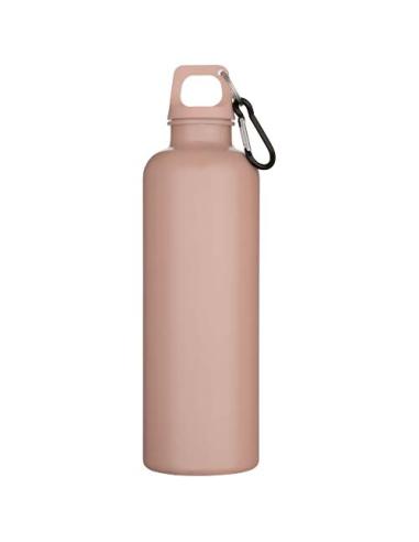 Botella de 750 ml con mosquetón en color liso de plástico reciclado con certificado RCS N04878001