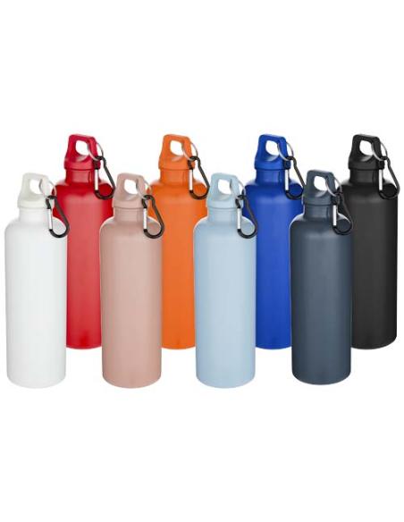 Botella de 750 ml con mosquetón en color liso de plástico reciclado con certificado RCS N55878001